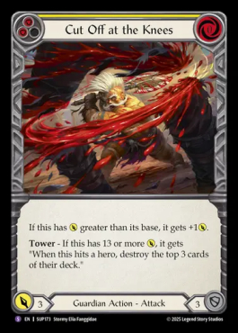 Cut Off at the Knees (yellow)