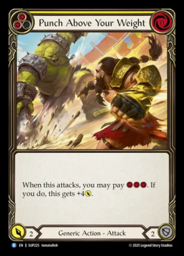 Punch Above Your Weight (yellow)