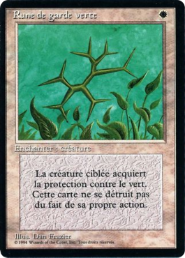 Rune de garde verte