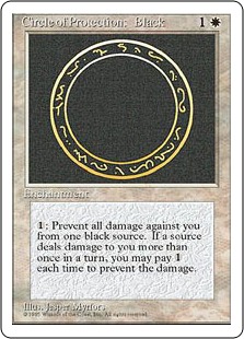 Cercle de protection : noir