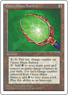 Accumulateur de mana vert