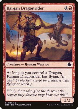 Cavalier-dragon kargan