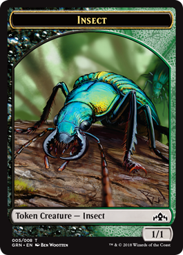 Insecte (1/1, noir et vert)