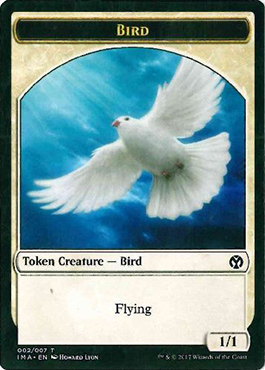 Oiseau (1/1, vol, blanc)