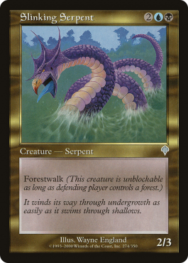 Grand serpent sinueux