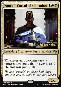 Kambal, consul de l'attribution