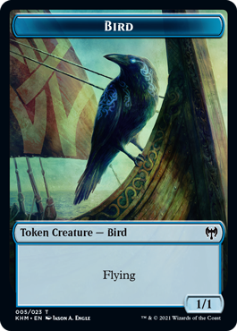 Oiseau (1/1, vol, bleu)