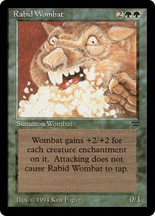 Wombat enragé