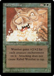 Wombat enragé