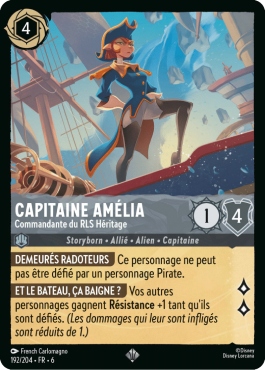 Capitaine Amelia - Commandante du RLS Héritage