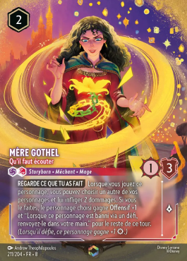 Mère Gothel - Qu'il faut écouter