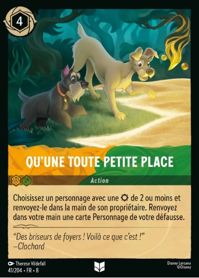 Qu'une toute petite place