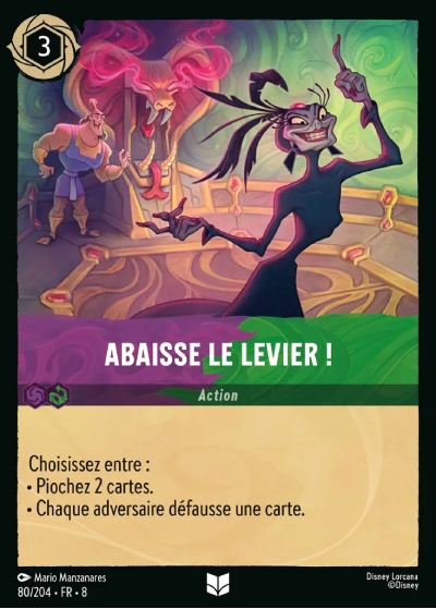 Abaisse le levier !