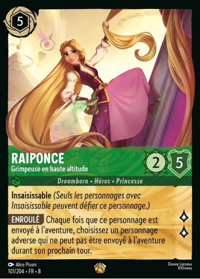 Raiponce - Grimpeuse en haute altitude