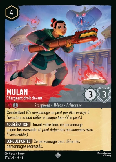 Mulan - Chargeant droit devant