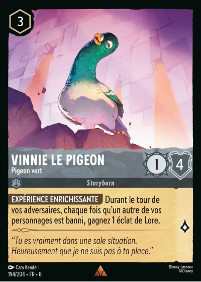 Vinnie le pigeon - Pigeon vert
