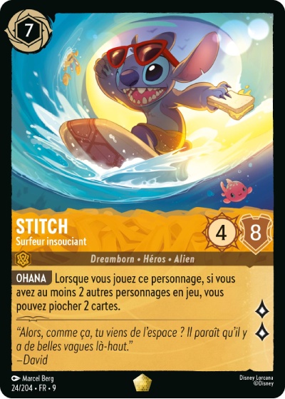 Stitch - Surfeur insouciant