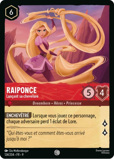 Raiponce - Lançant sa chevelure