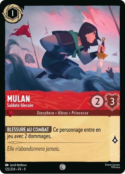 Mulan - Soldate blessée