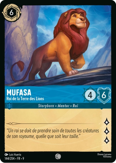 Mufasa - Roi de la Terre des Lions