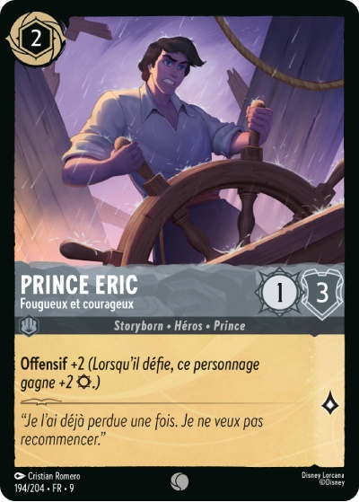 Prince Eric - Fougueux et courageux