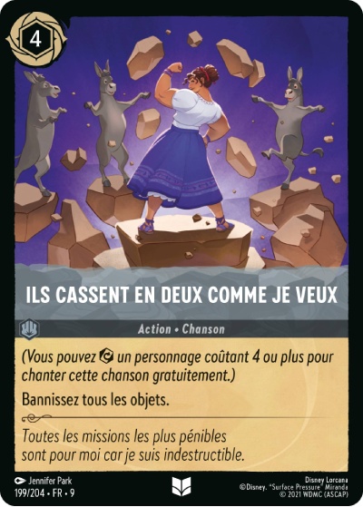 Ils cassent en deux comme je veux