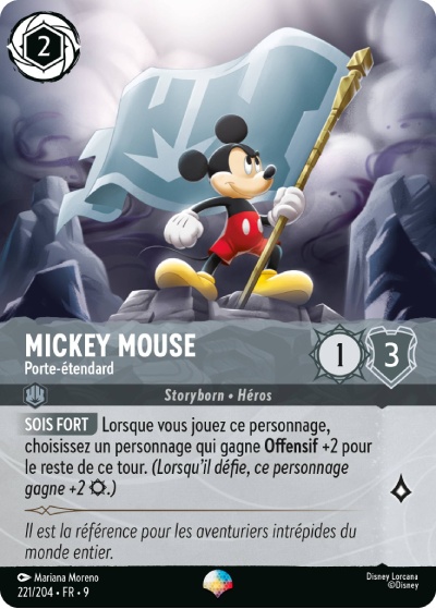 Mickey Mouse - Porte-étendard