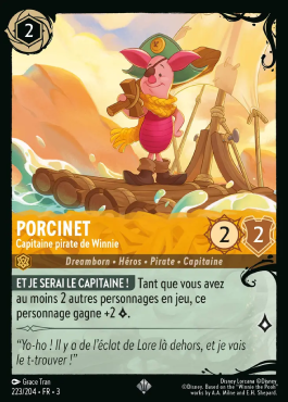Porcinet - Capitaine Pirate de Winnie