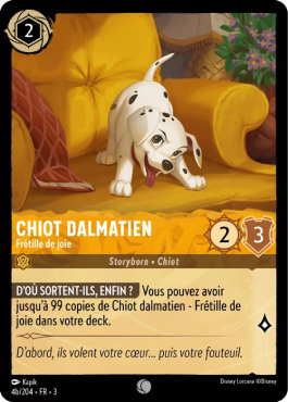 Chiot Dalmatien - Frétille de joie