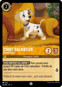 Chiot Dalmatien - Frétille de joie