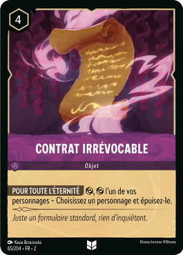 Contrat Irrévocable