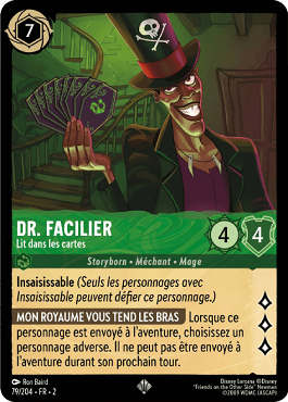 Dr. Facilier - Lit dans les cartes