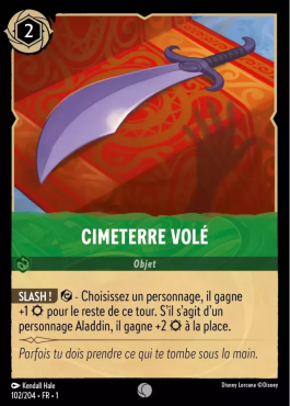 Cimeterre Volé