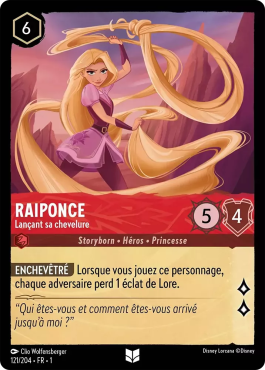 Raiponce - Lançant sa chevelure