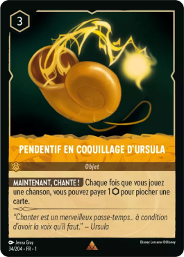 Pendentif En Coquillage D'ursula