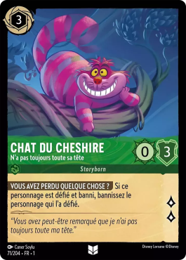 Chat Du Cheshire - N'a pas toujours toute sa tête