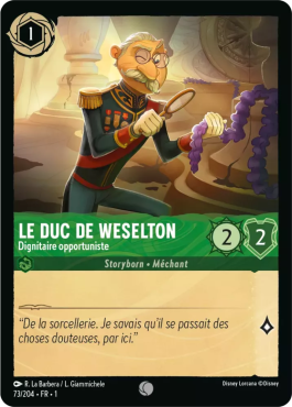 Le Duc De Weselton - Dignitaire opportuniste
