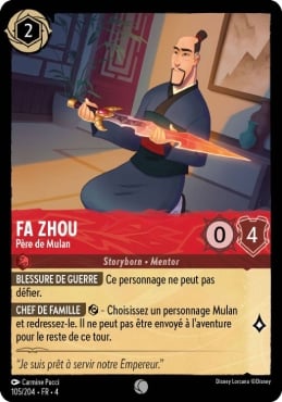 Fa Zhou - Père de Mulan