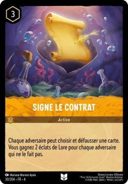 Signe le contrat