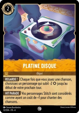 Platine disque