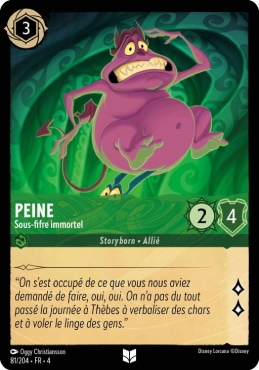 Peine - Sous-fifre immortel