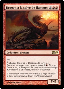 Dragon à la salve de flammes