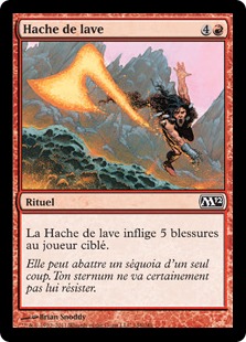 Hache de lave