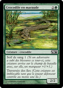 Crocodile en maraude