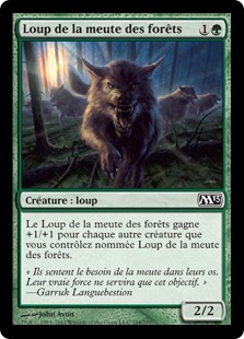 Loup de la meute des forêts