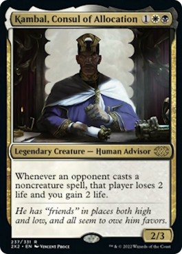Kambal, consul de l'attribution