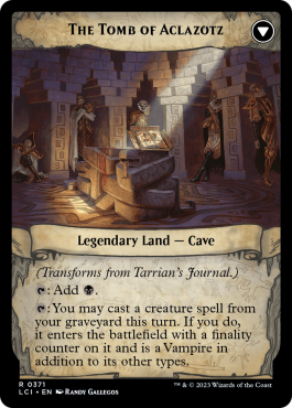 Journal de Tarrian / La tombe d'Aclazotz
