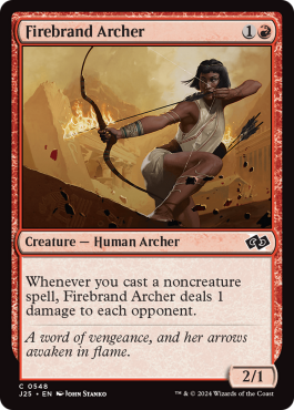 Archère au brandon
