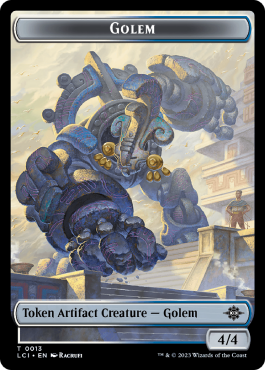 Golem (4/4, blanc et bleu)