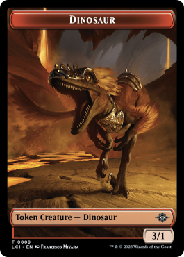 Dinosaure (3/1, rouge)